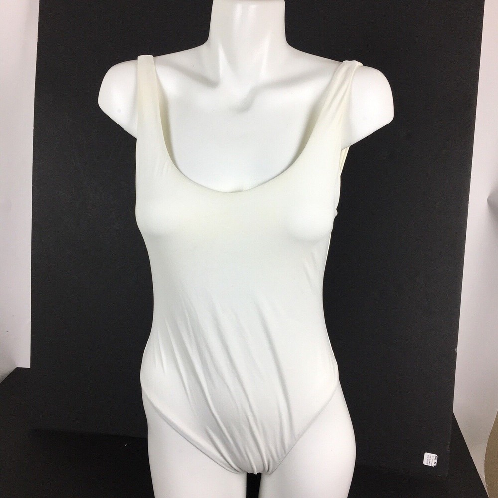 New VICTORIA'S SECRET Low Back Swimsuit Women's Size 10 White Bridal Sexy - Picture 6 of 10